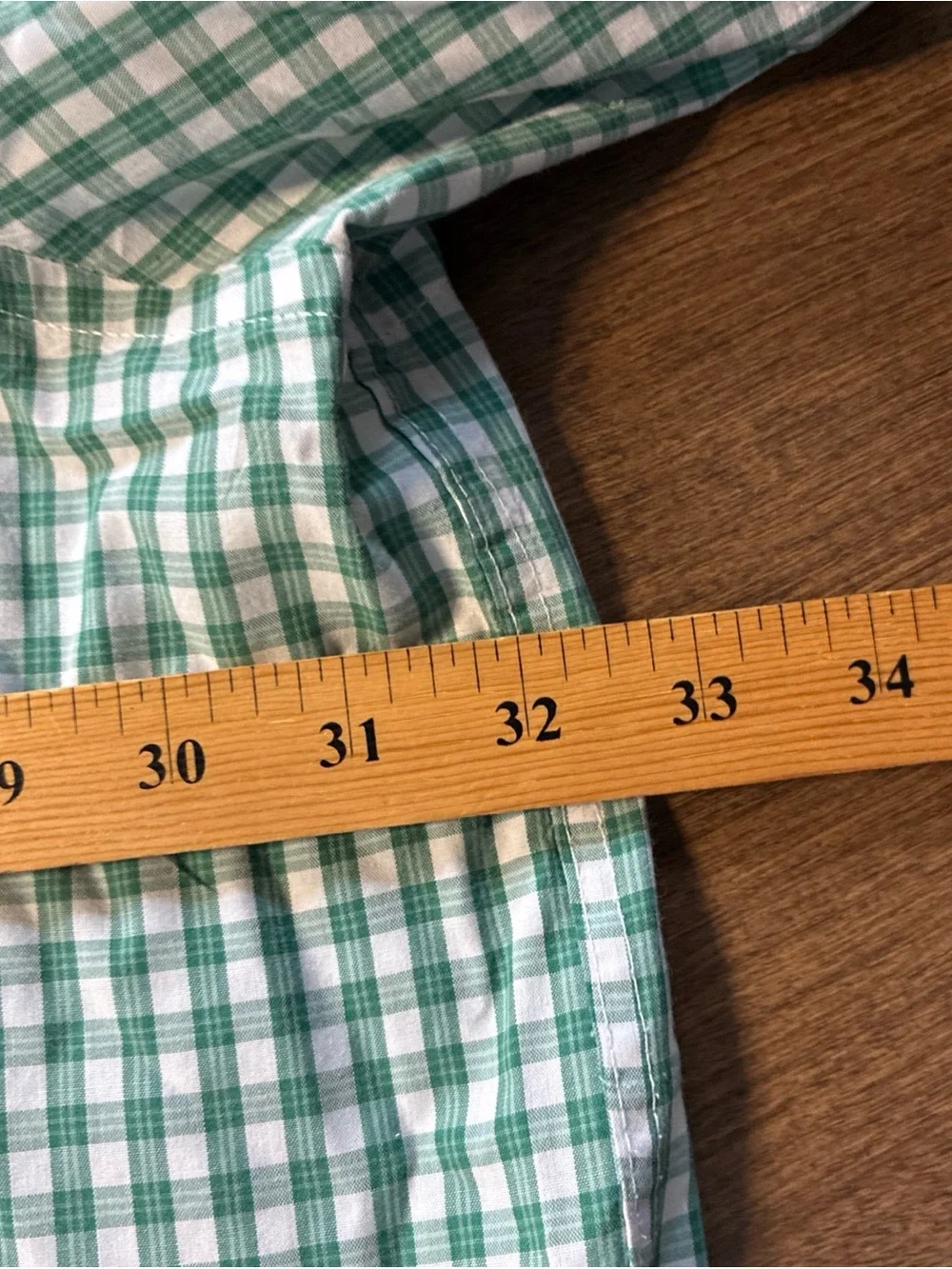 Harbor Bay 4XL Plaid Button Up Short Sleeve Shirt Green Casual